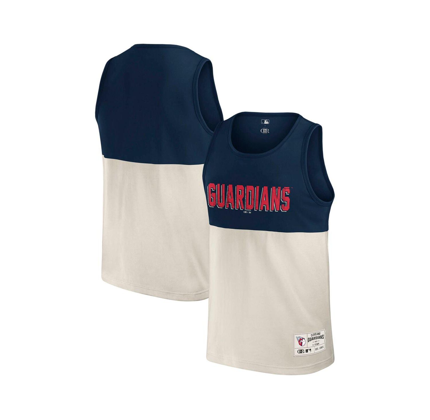 Darius Rucker Collection by Men's Navy Cleveland Guardians Color Block Tank Top