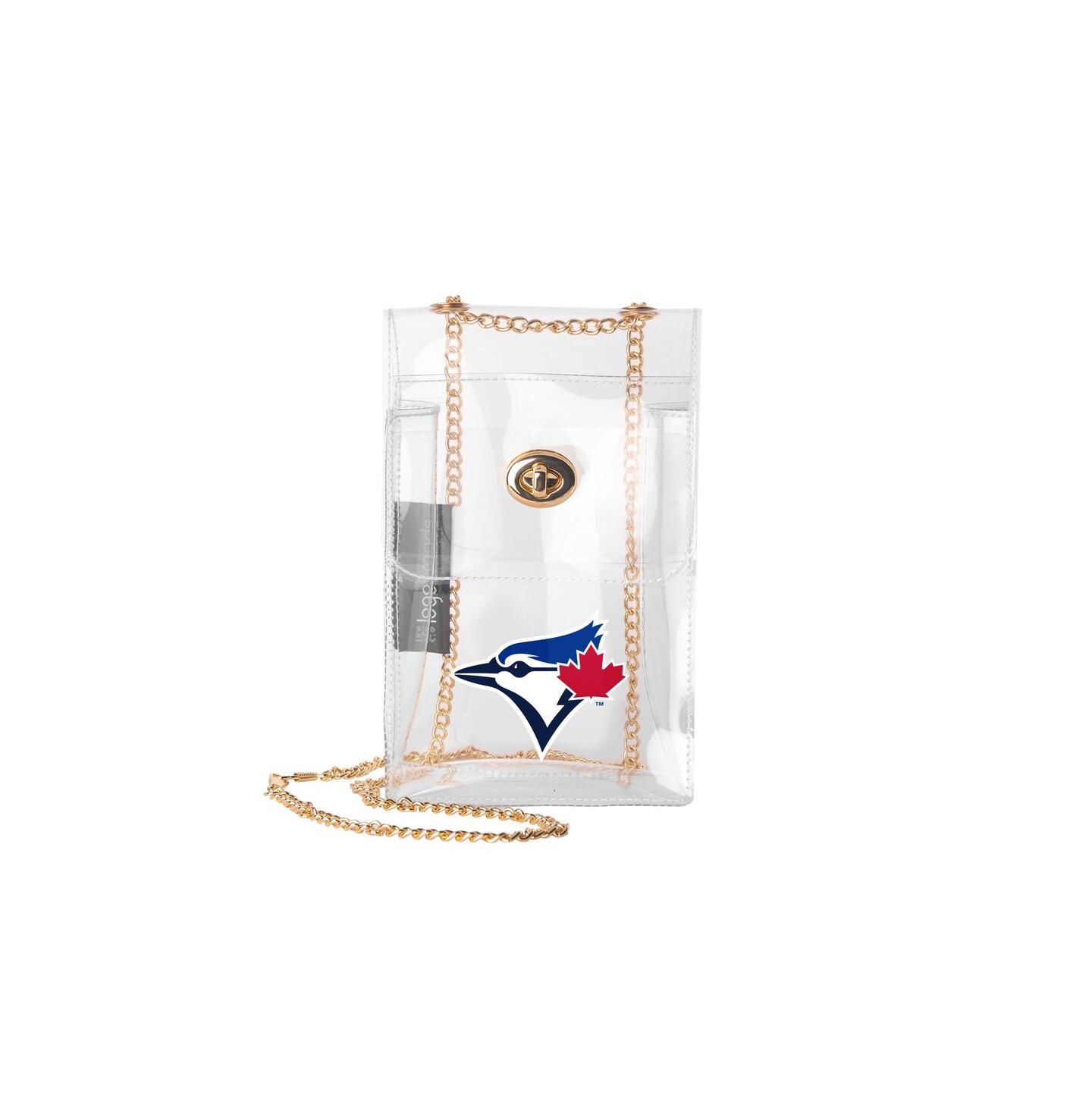 Женская сумка Logo Brands Toronto Blue Jays Clear Essential Crossbody Purse — фото 1