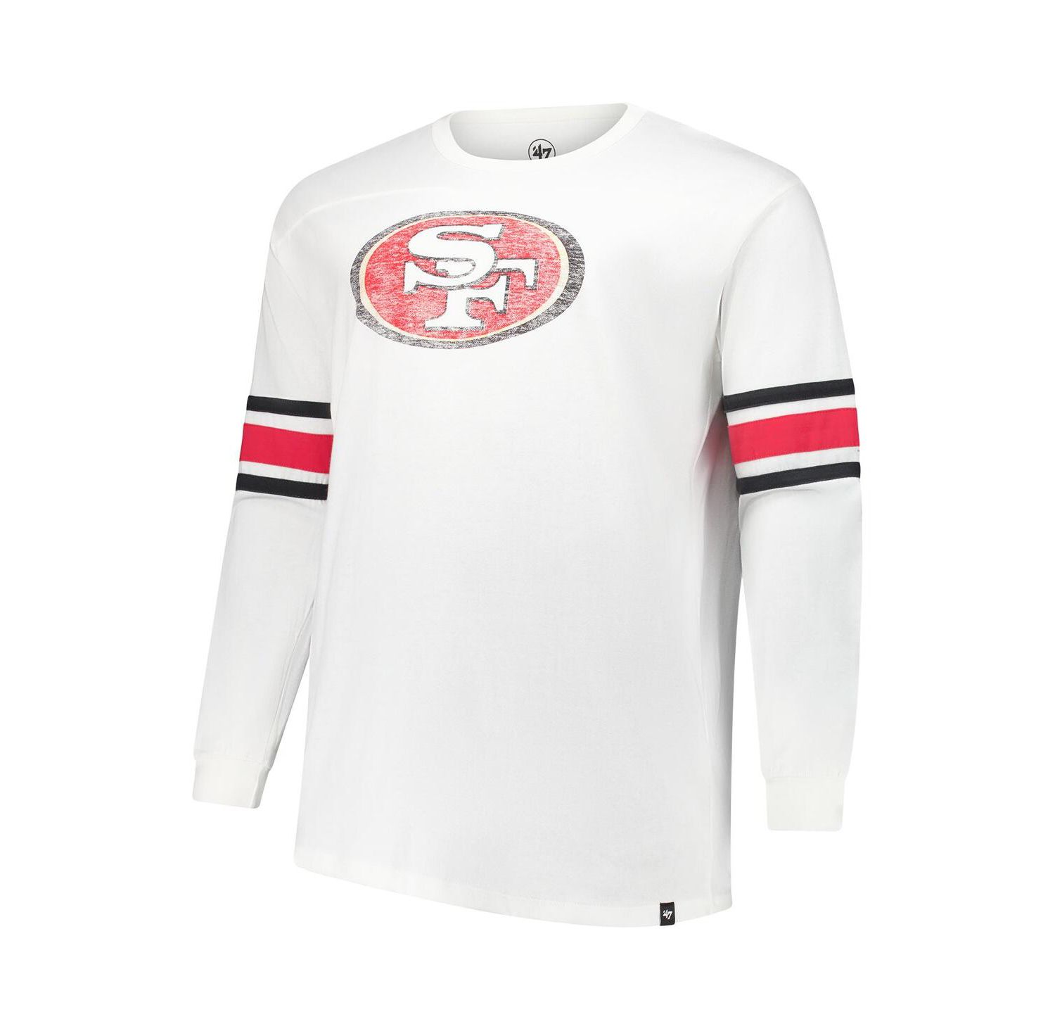 Men's White San Francisco 49ers Big & Tall Premier Brex Long Sleeve T-Shirt