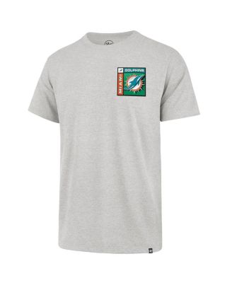 Men's Gray Miami Dolphins Chrome Plate Franklin T-Shirt