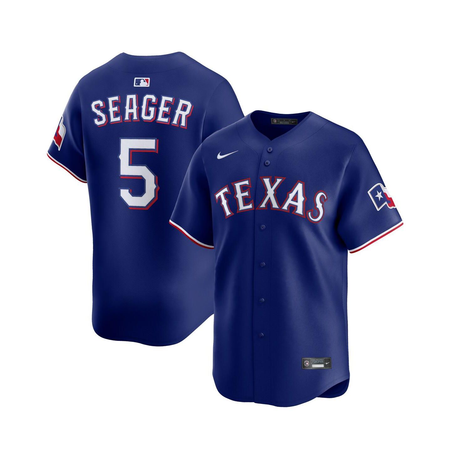 Мужской топ Nike Corey Seager Royal Texas Rangers Alternate 2 Limited Jersey — фото 1