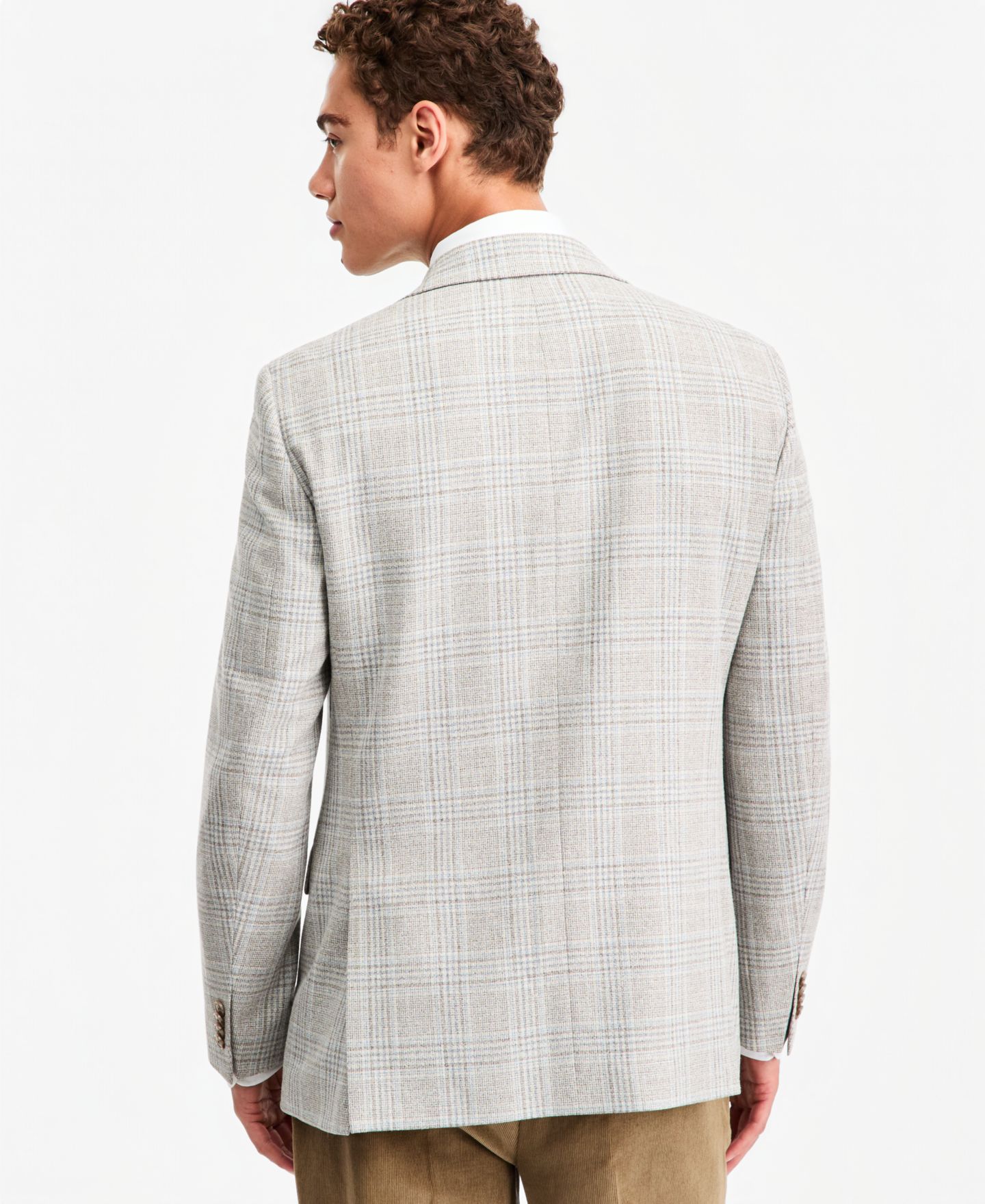 Мужской пиджак Tommy Hilfiger Modern-Fit Sport Coat, цвет: Рыжевато-коричневый серый — фото 2