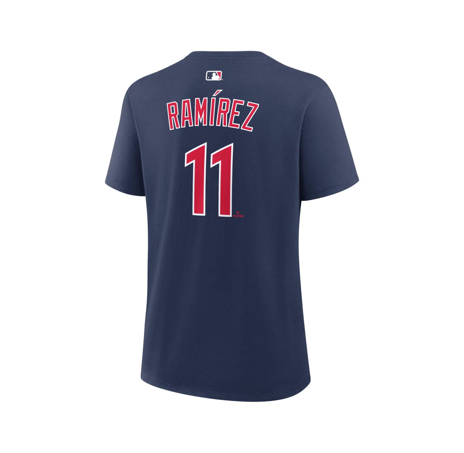 Women's Jos&eacute; Ramírez Navy Cleveland Guardians Name & Number T-Shirt