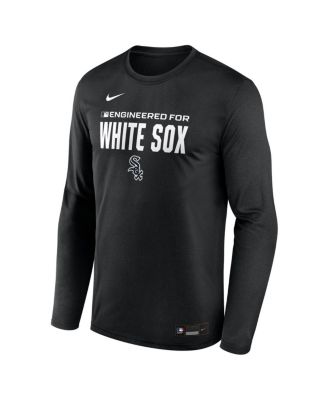 Men's Black Chicago White Sox Authentic Collection Legend Dri-FIT Long Sleeve T-Shirt