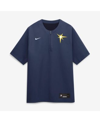 Men's Navy Tampa Bay Rays Authentic Collection Dri-FIT Quarter-Zip T-Shirt