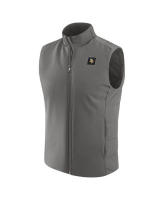 Men's Graphite Minnesota Vikings Front Office Full-Zip Vest