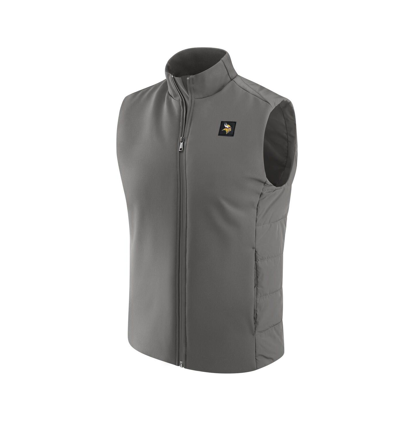 Мужской жилет J. Palmer Graphite Minnesota Vikings Front Office Full-Zip Vest — фото 2