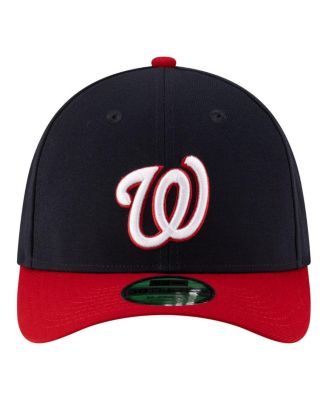 Men's Black Washington Nationals Player Replica 39THIRTY M-Crown Flex Hat
