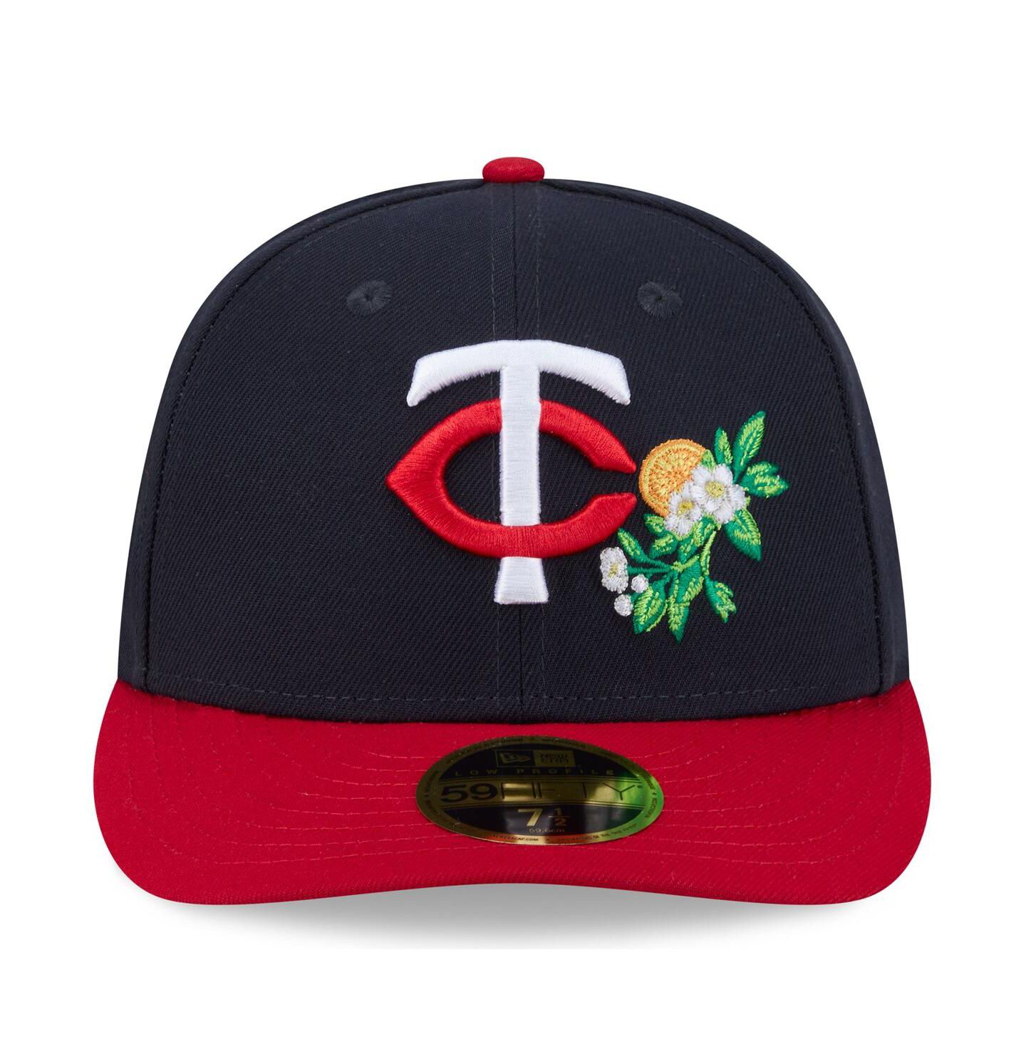 Мужская кепка New Era Navy/Red Minnesota Twins 2026 Spring Training Low Profile 59FIFTY Fitted Hat — фото 2
