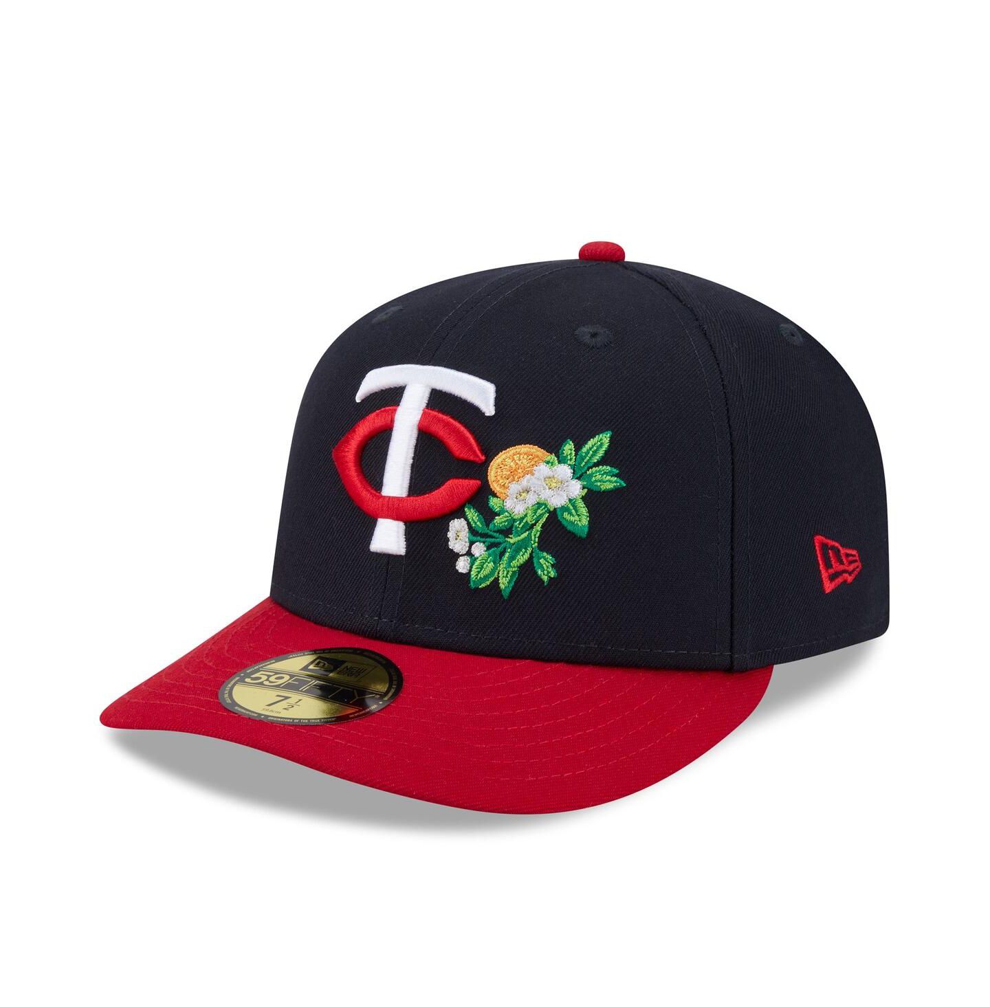 Мужская кепка New Era Navy/Red Minnesota Twins 2026 Spring Training 59FIFTY Fitted Hat — фото 3
