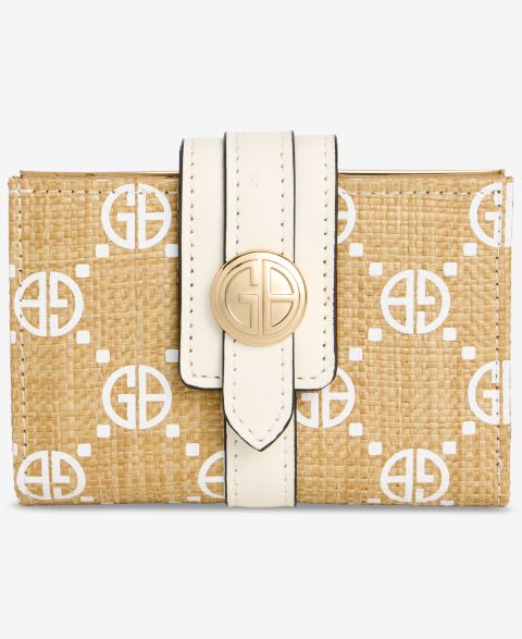 Giani Bernini Monogram Straw Frame Indexer