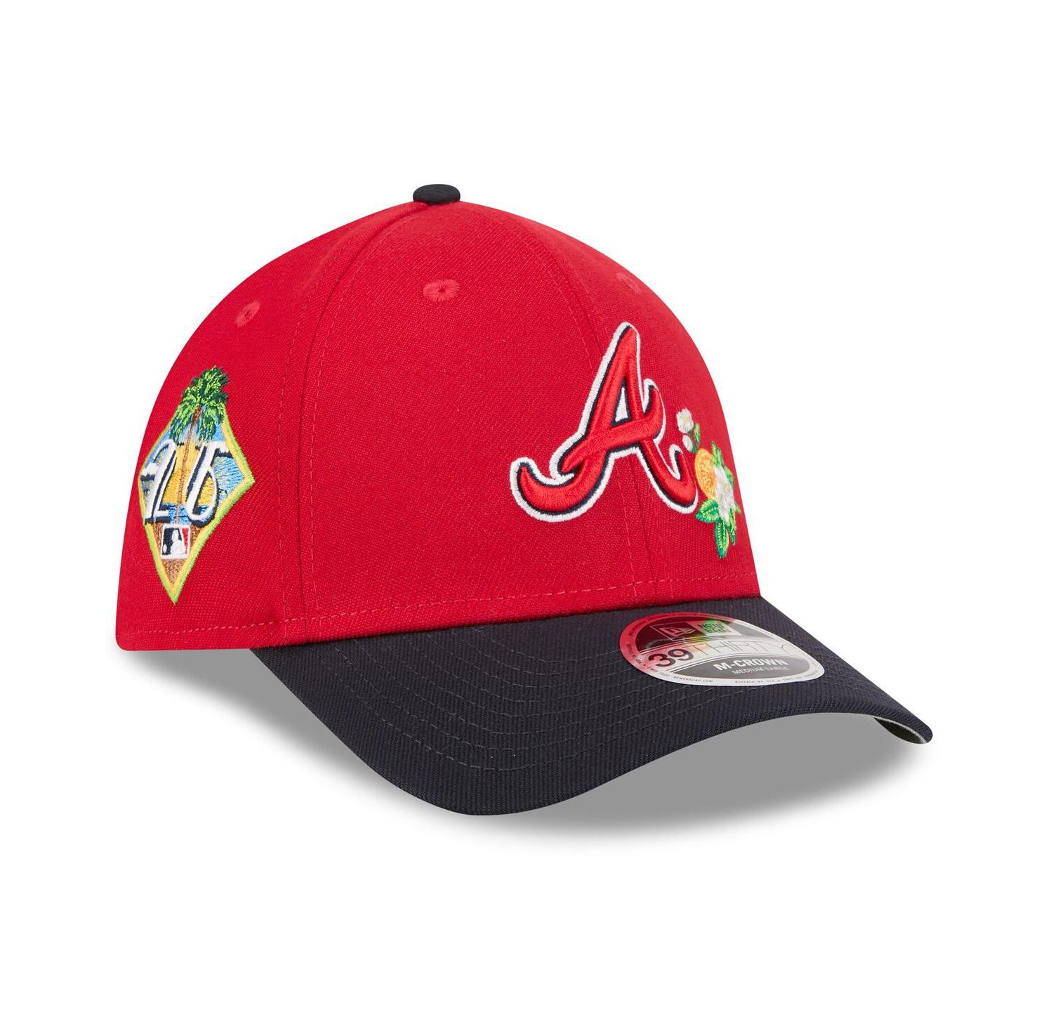 Men's Red/Navy Atlanta Braves 2026 Spring Training M-Crown 39THIRTY Flex Hat