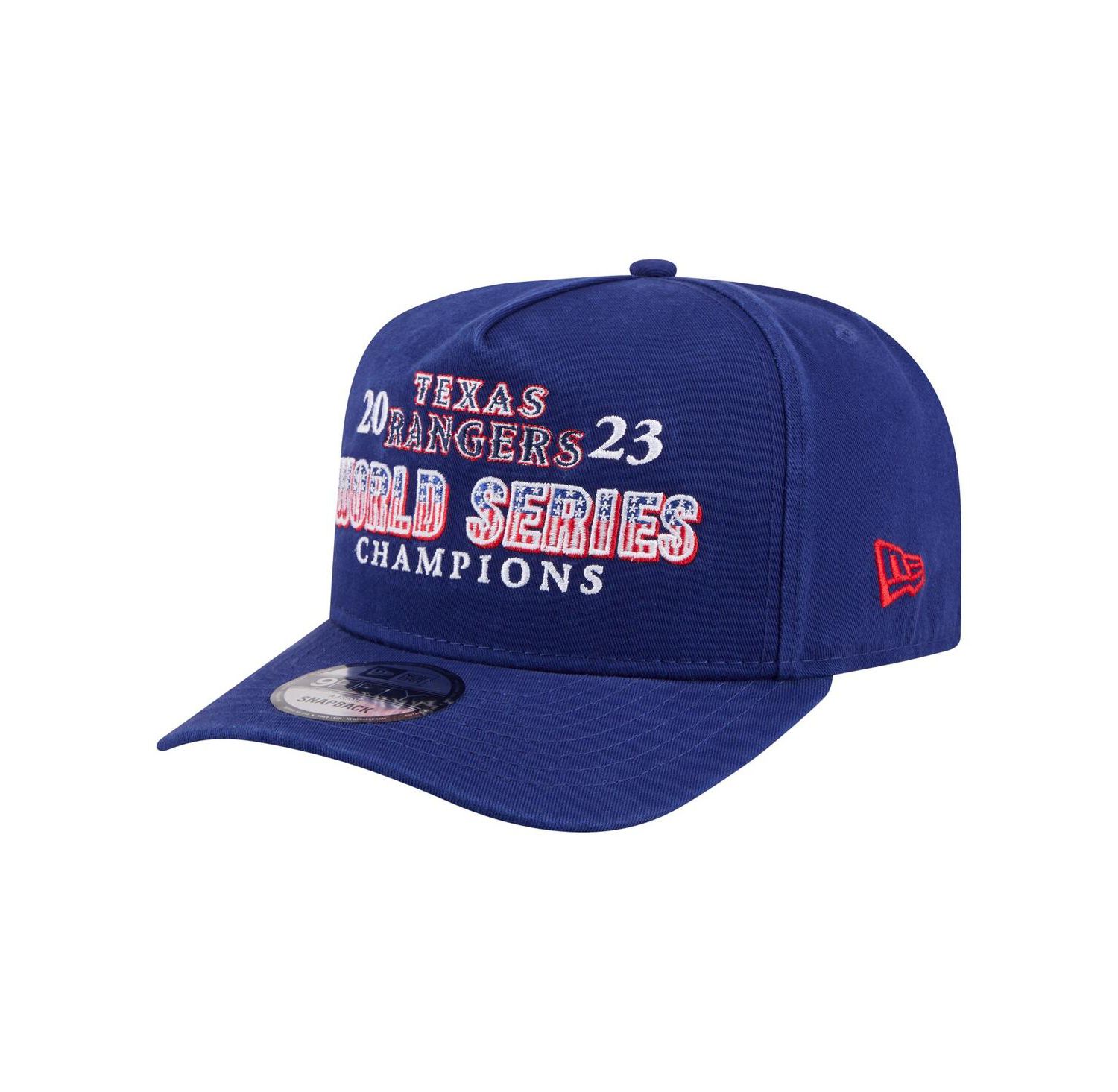Men's Royal Texas Rangers 2023 World Series Champions Historic 9FIFTY A-Frame Snapback Hat