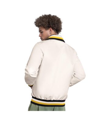 Men's White Pittsburgh Pirates The Captain Cooperstown Logo Full-Zip Varsity Jacket