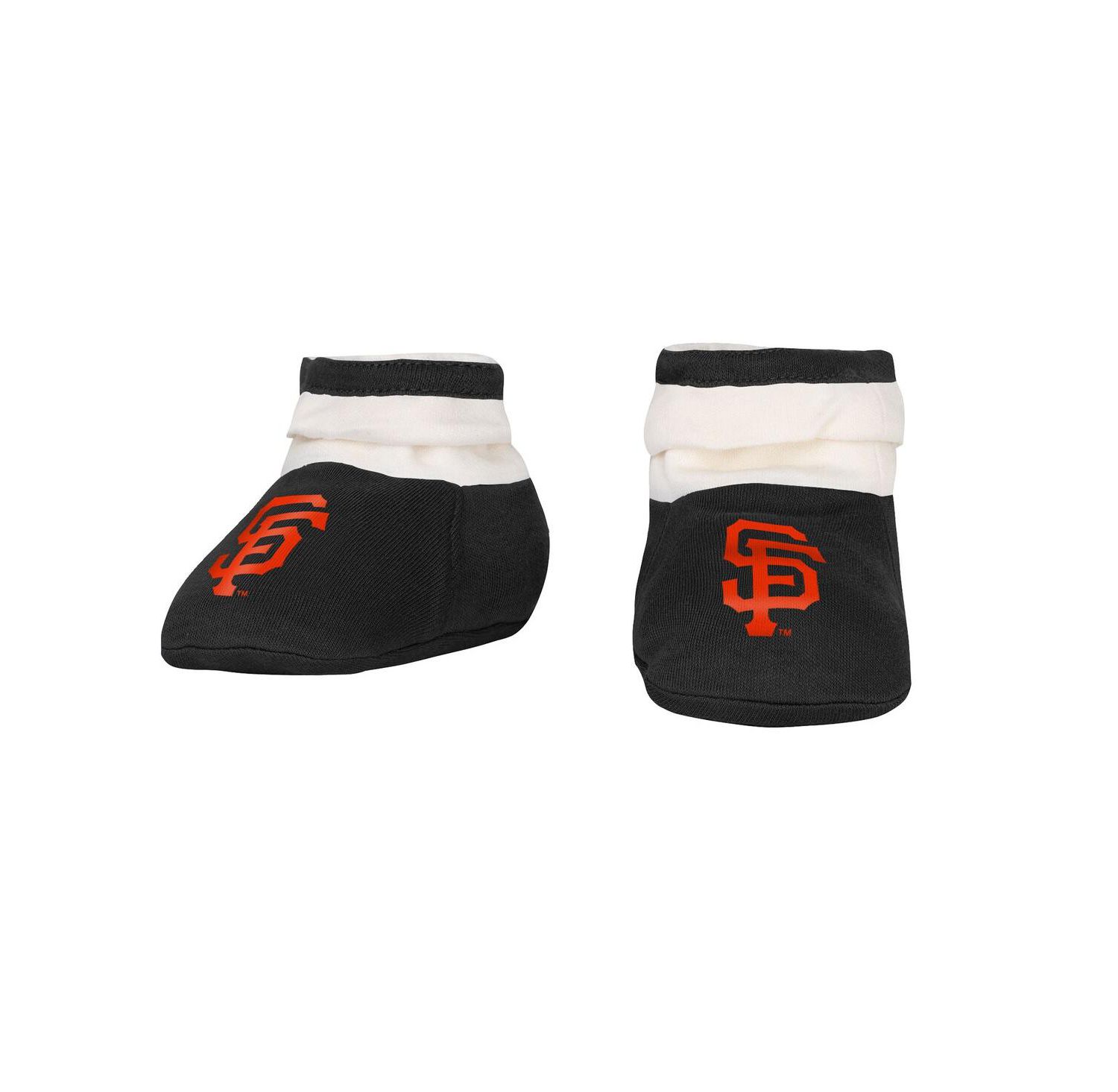 Baby Boys and Girls Black 3-Piece San Francisco Giants Up One Bodysuit and Bib Booties Set