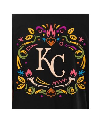 Men's Black Kansas City Royals Día de los Muertos T-Shirt