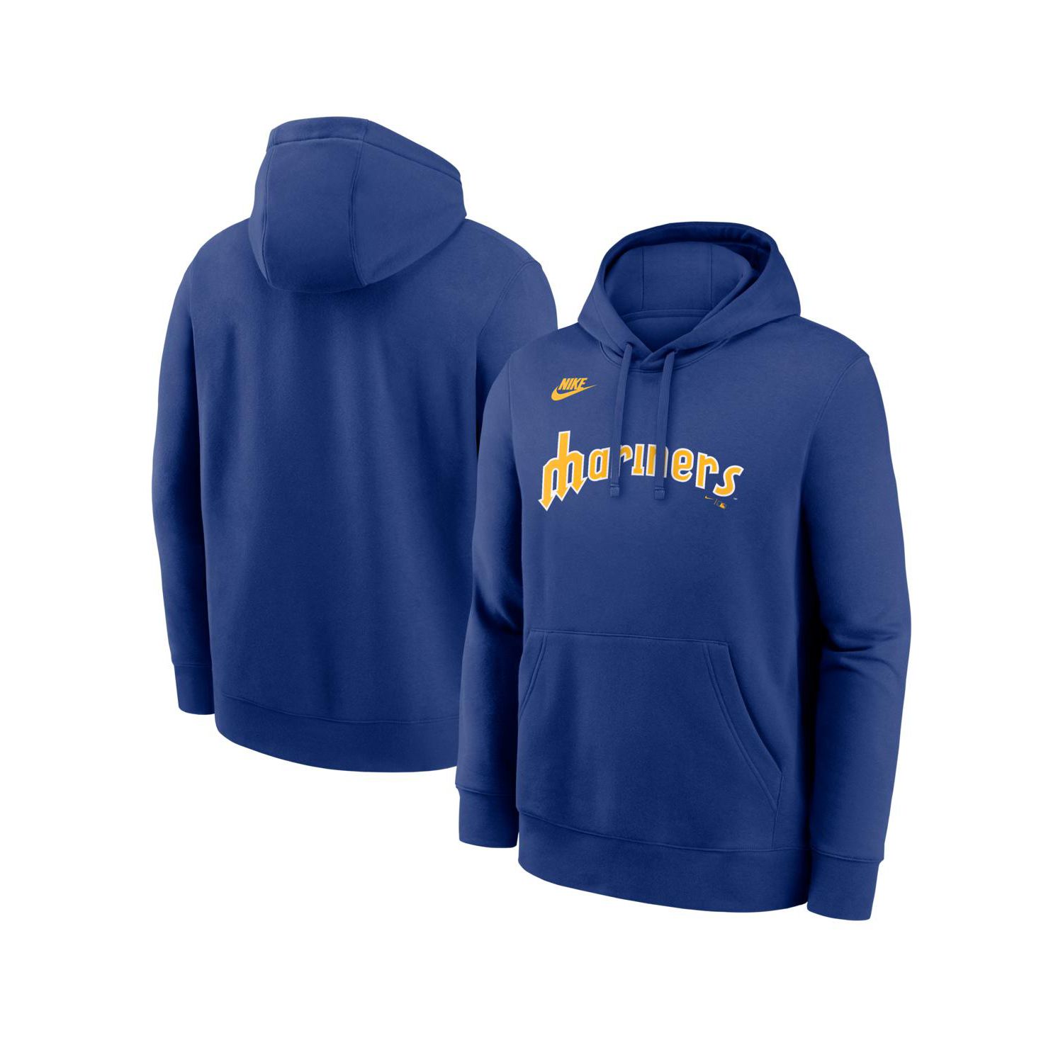 Men's Royal Seattle Mariners Cooperstown Collection Wordmark Club Hoodie