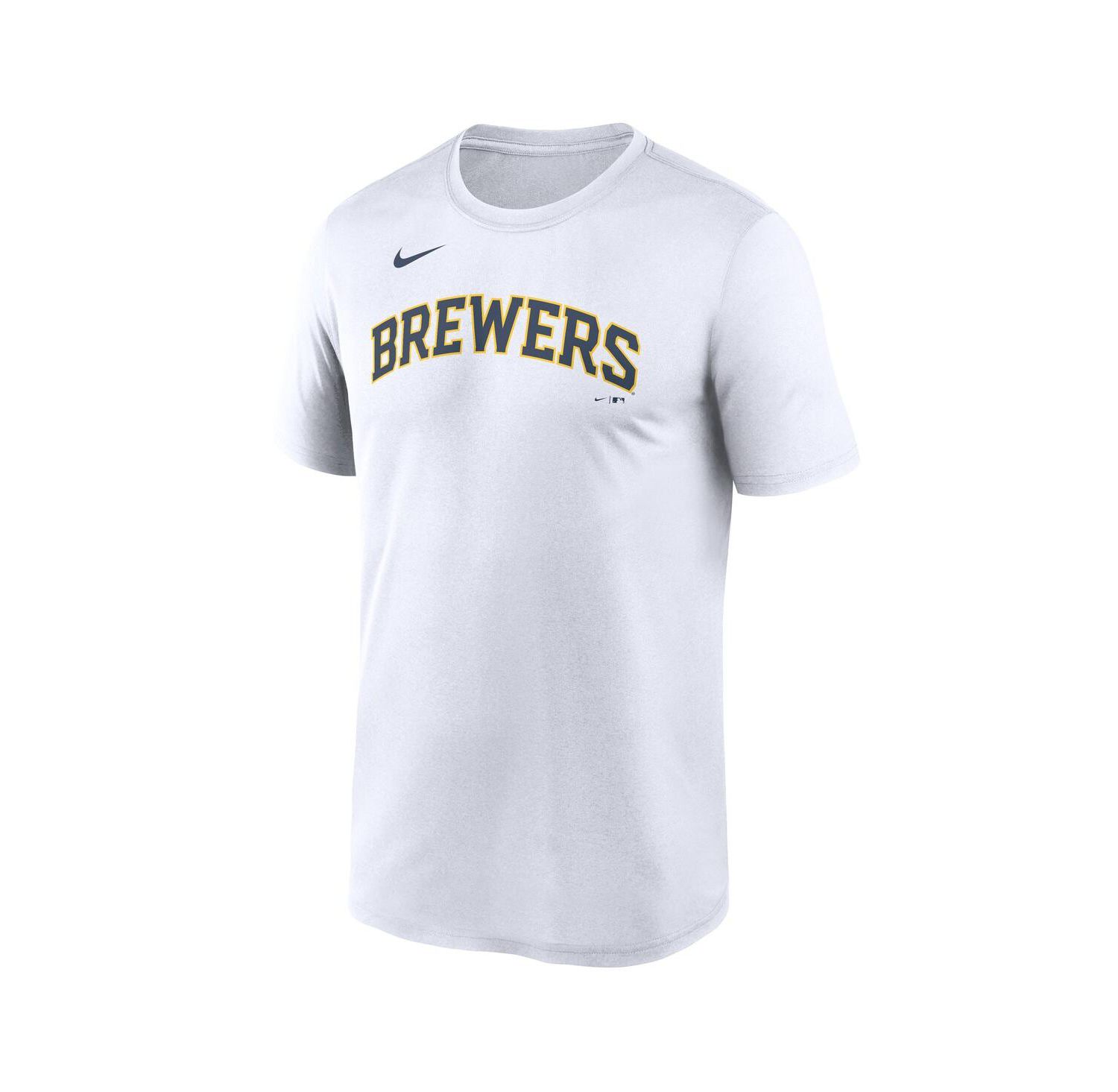 Men's White Milwaukee Brewers New Legend Wordmark Dri-FIT T-Shirt