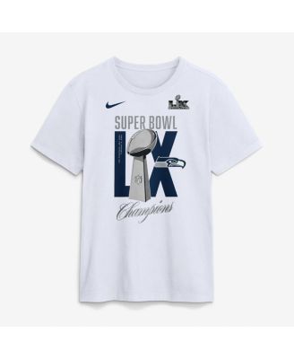 Men's White Seattle Seahawks Super Bowl LX Champions Lombardi Trophy T-Shirt