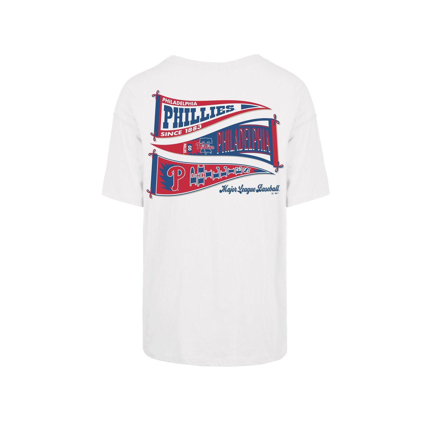 Women's Sand Philadelphia Phillies Bow Banner Sadie T-Shirt