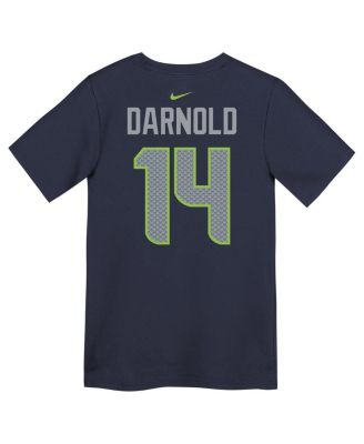 Preschool Sam Darnold College Navy Seattle Seahawks Super Bowl LX Name & Number T-Shirt