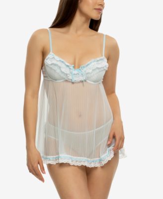 Women's Ruffles Luxe Babydoll Set 82154P