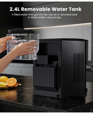 Countertop Nugget Ice Maker with Dispenser, 44 lbs. Daily Capacity