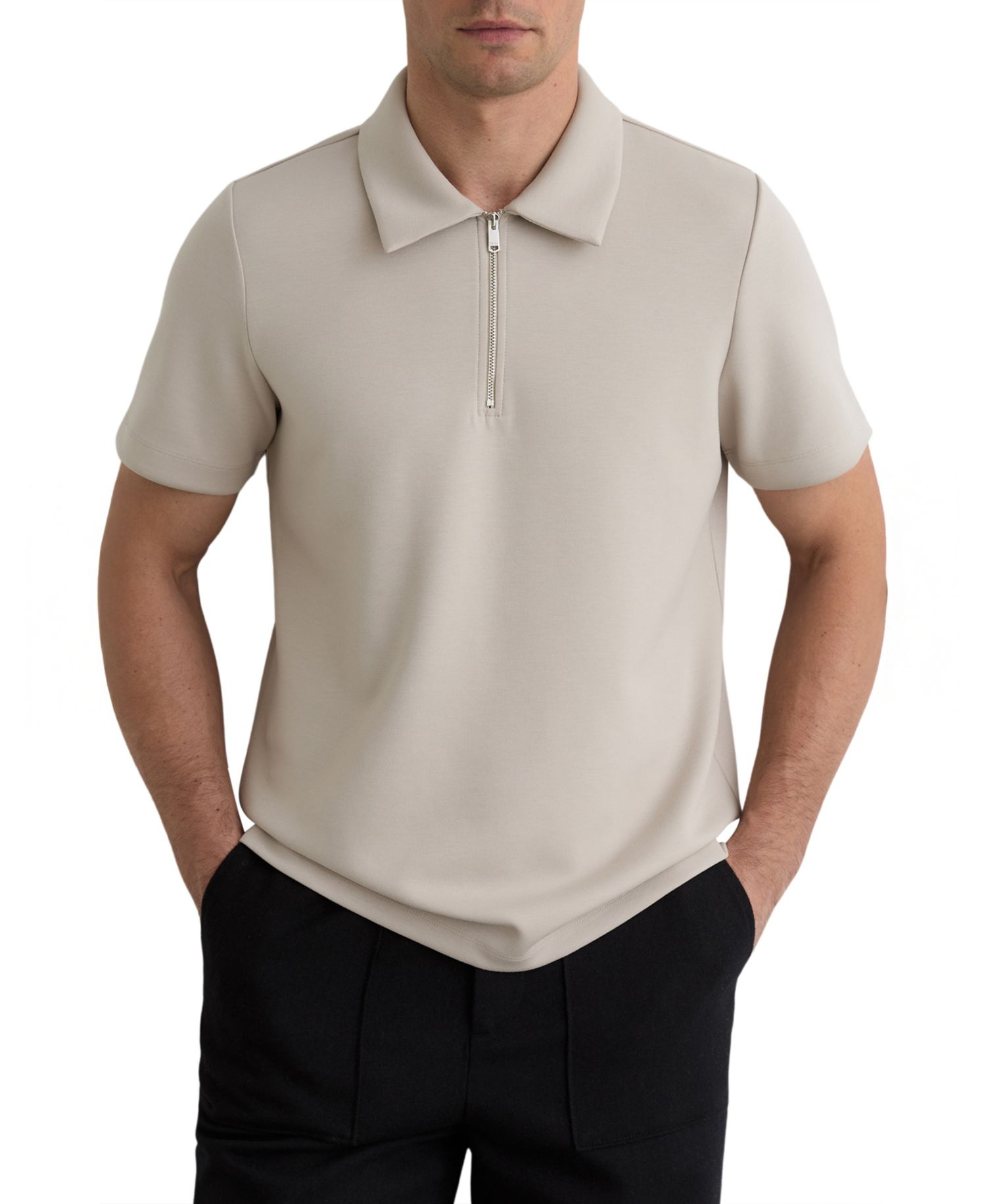 Men's Lord Premium Interlock Half-Zip Polo Shirt