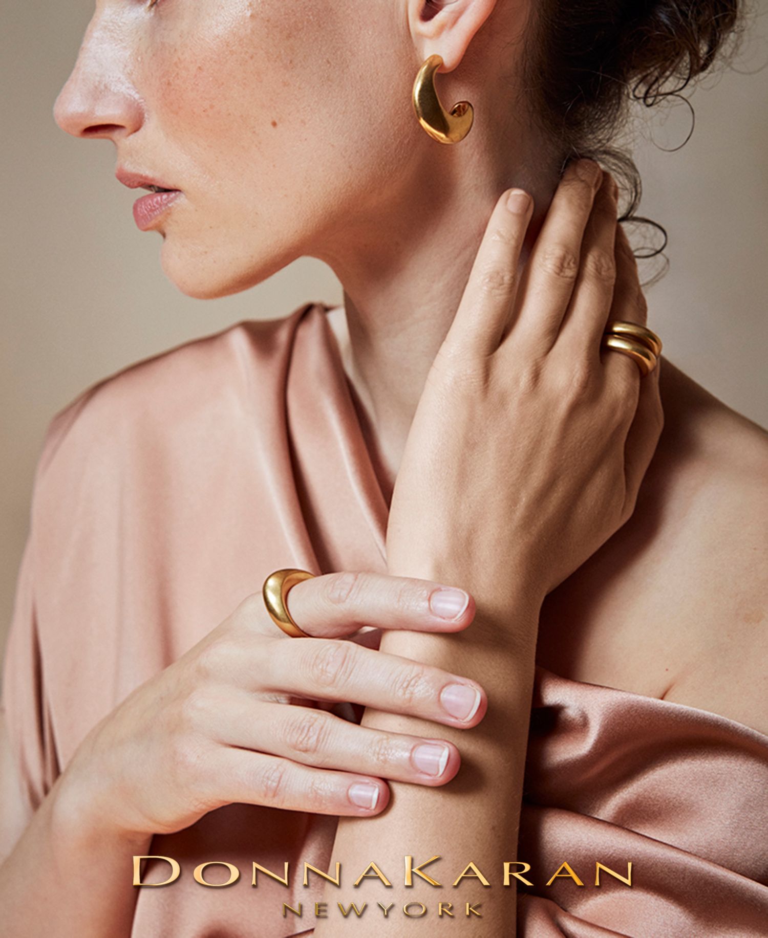 Gold-Tone Drama Molten Statement Ring 3-Pc. Set