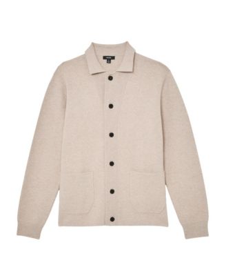Men's Collared Button-Through Cardigan