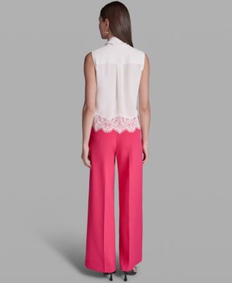 Women's Sleeveless Tie-Neck Top