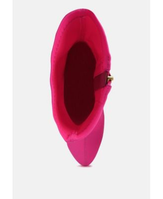 Womens Patotie Lycra High Heel Ankle Boots