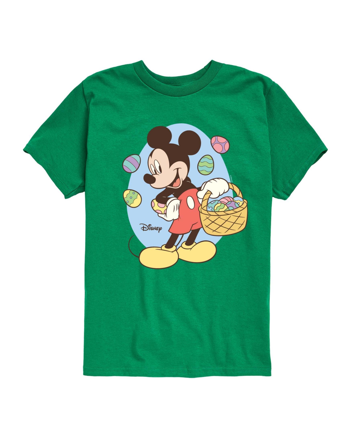 Disney Boys' Toddler 2T-5T Mickey Easter Basket Short-Sleeve Graphic T-Shirt - Kelly Green