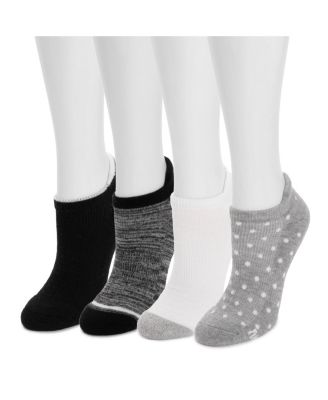 Women's Dream Step Sporty Low Cut Ankle Socks, 4 Pair Pack