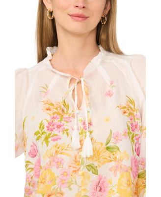 Women's Raglan-Sleeve Button-Down Top