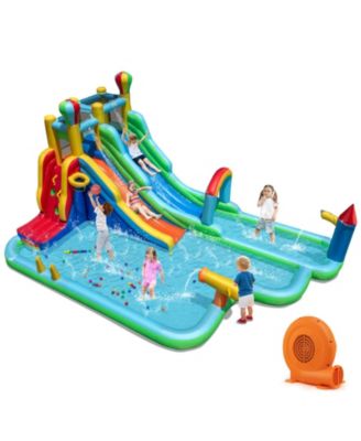 Giant Inflatable Water Slide Park Bounce House with 750W Blower Included
