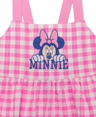 Girls' 2T-6X Minnie Mouse Gingham Sleeveless Dress