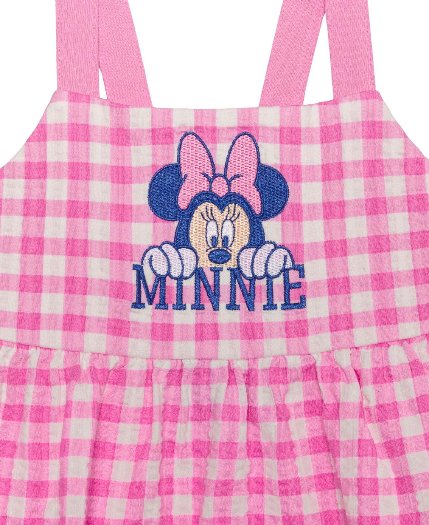 Детское платье Disney Minnie Mouse в клетку без рукавов, 2T-6X, цвет: Розовый — фото 3