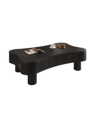 Lift Top Coffee Table - Fluted Panel, Hidden Storage.