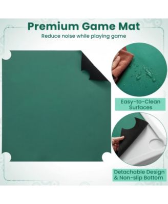 4 Player Game Card Folding Mahjong Table with Cup Holders