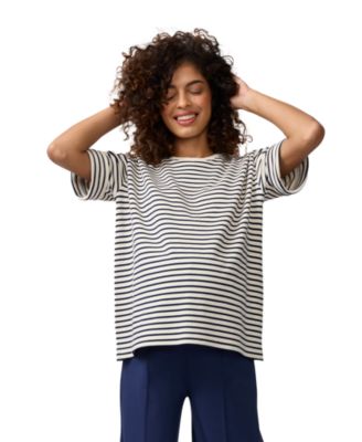 Women's Maternity Cropped Sleeve Sweatshirt