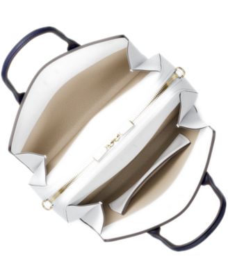 Laila Small Color-Block Leather Satchel