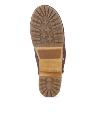 CEDRUS Womens Fine Suede Studded Mules