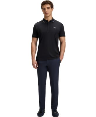 Men's Tonal Logo Slim-Fit Polo Shirt