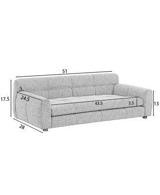 Oversized Linen Dog Sofa Bed, Pet Couch with Armrest and Backrest for Large and Oversized Dogs