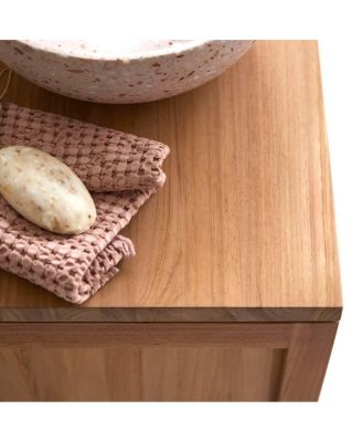 Serena solid teak vanity unit 80 cm