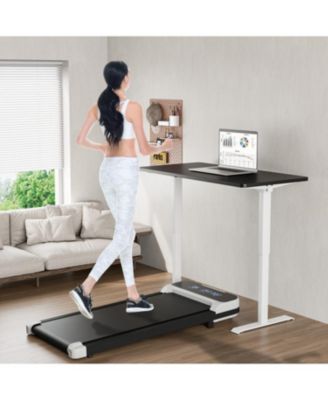 2.5HP Under Desk Treadmill with Remote Control and 3 Countdown Modes-White