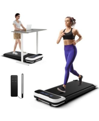 2.5HP Under Desk Treadmill with Remote Control and 3 Countdown Modes-White