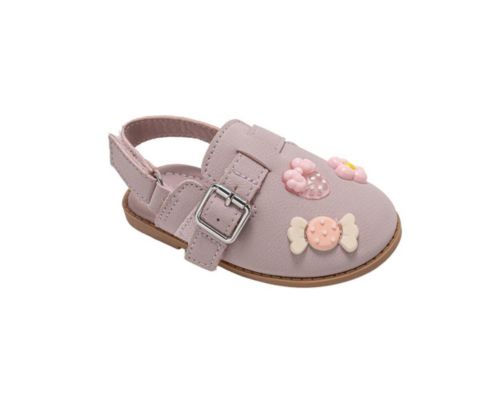 Сандалии Bebe Fashion Mule Sandals - Dressy Shoes with Playful Charm Details для девочек, цвет: Пудровый
