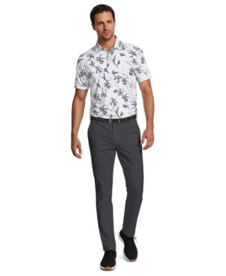 Men's Energized Floral Print Golf Polo Shirt